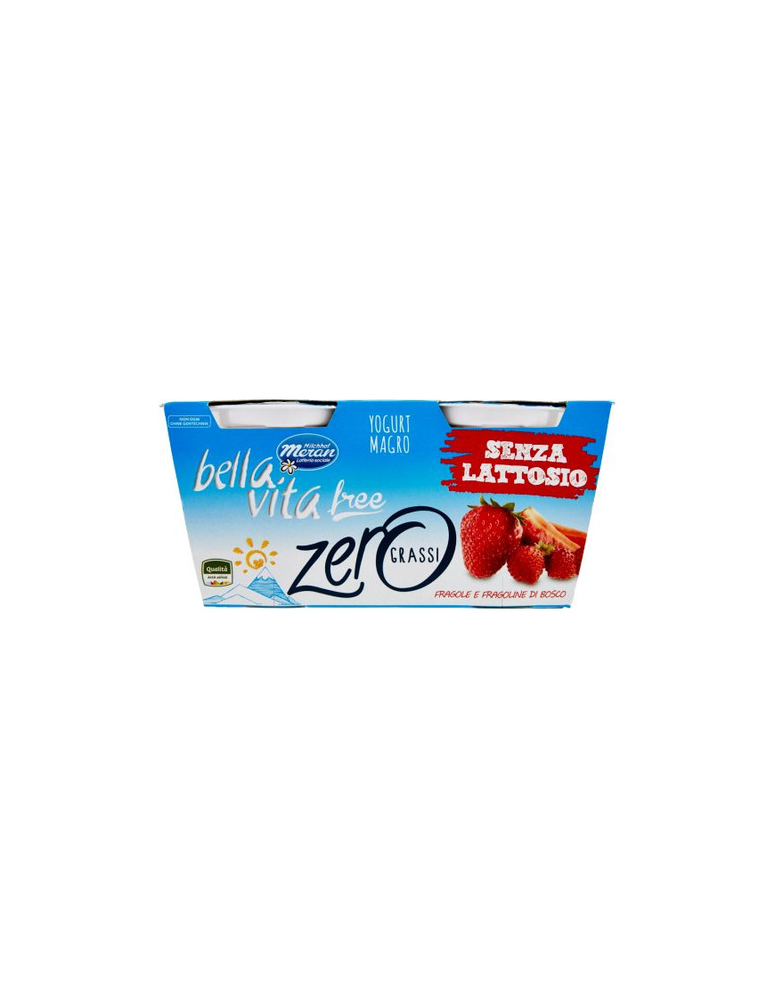 MERANO YOG.BELLA VITA FREE S/LATTOSIO ZERO G.125X2 FRAGOLE