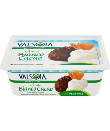 VALSOIA GELATO VASCH.BIANCO/CACAO G.500