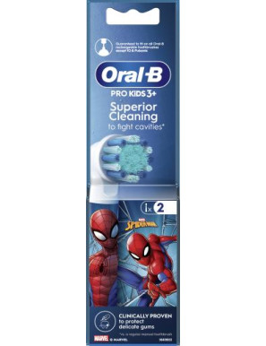 ORAL-B TESTINA POWER REFILL KIDS PZ.2 SPIDERMAN/FROZEN