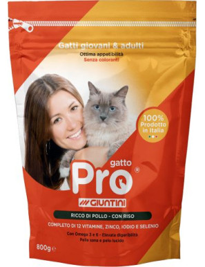 CRANCY PRO34 CROCCANTINI PREMIUM GATTO POLLO E RISO G.800