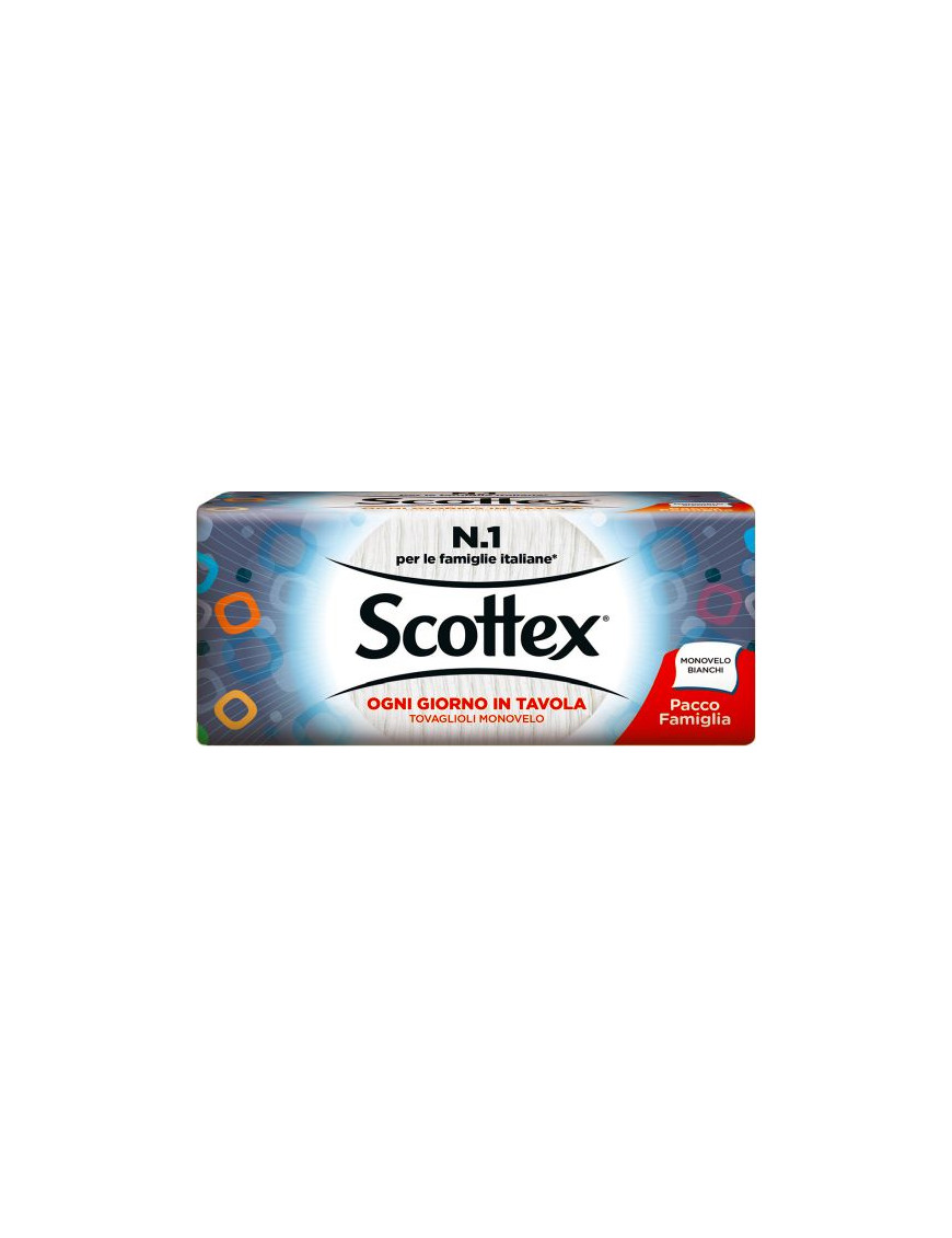 Scottex Tovaglioli Pacco Famiglia 1Velo