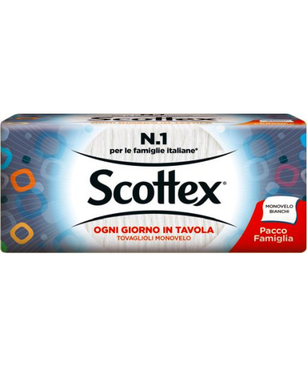 Scottex Tovaglioli Pacco Famiglia 1Velo