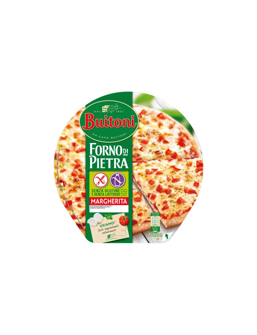 Buitoni Pizza Margherita Forno Di Pietra Senza Glutine Senza Lattosio gr.360 Surgelata