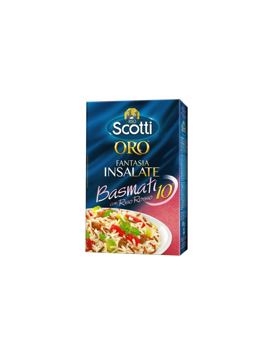 Scotti Oro Fantasie Di Insalate Basmati Con Riso Rosso gr.800