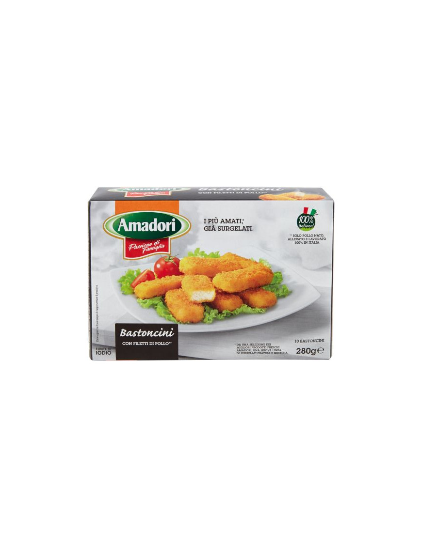 Amadori Bastoncini Surgelati Con Filetti Di Pollo gr.280