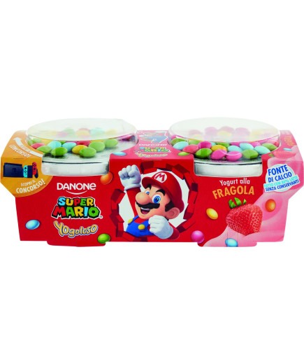 Danone Supermario Yogoloso Fragola gr.110X2