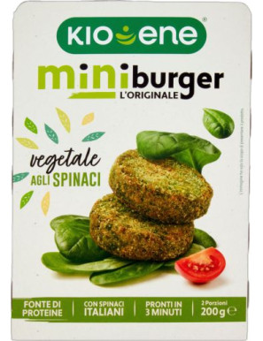 Kioene Mini Burger Vegetaleagli Spinaci gr.200