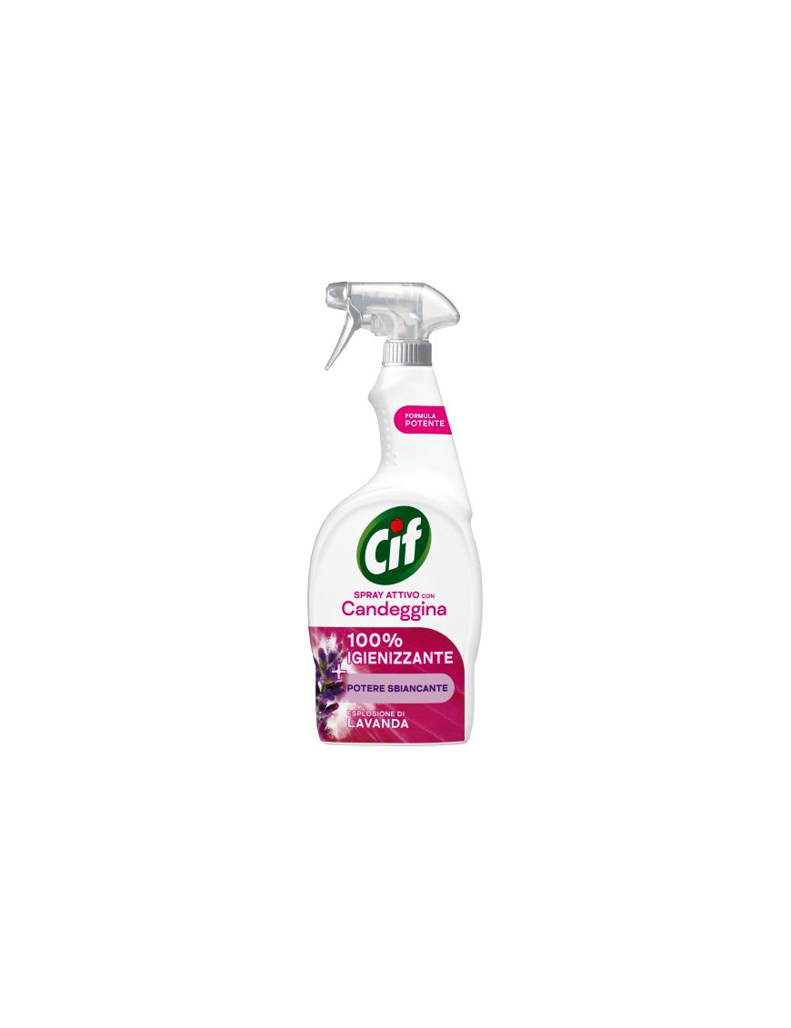 Cif Spray Attivo Igienizzante Candeggina Lavanda ml.650