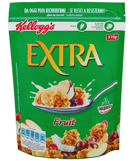 Kellogg'S Extra Frutta Standing Pouch gr.375