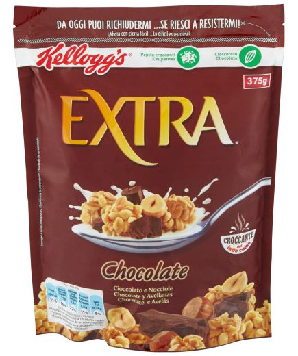 Kellogg's Extra Cioccolato E Nocciole gr.375