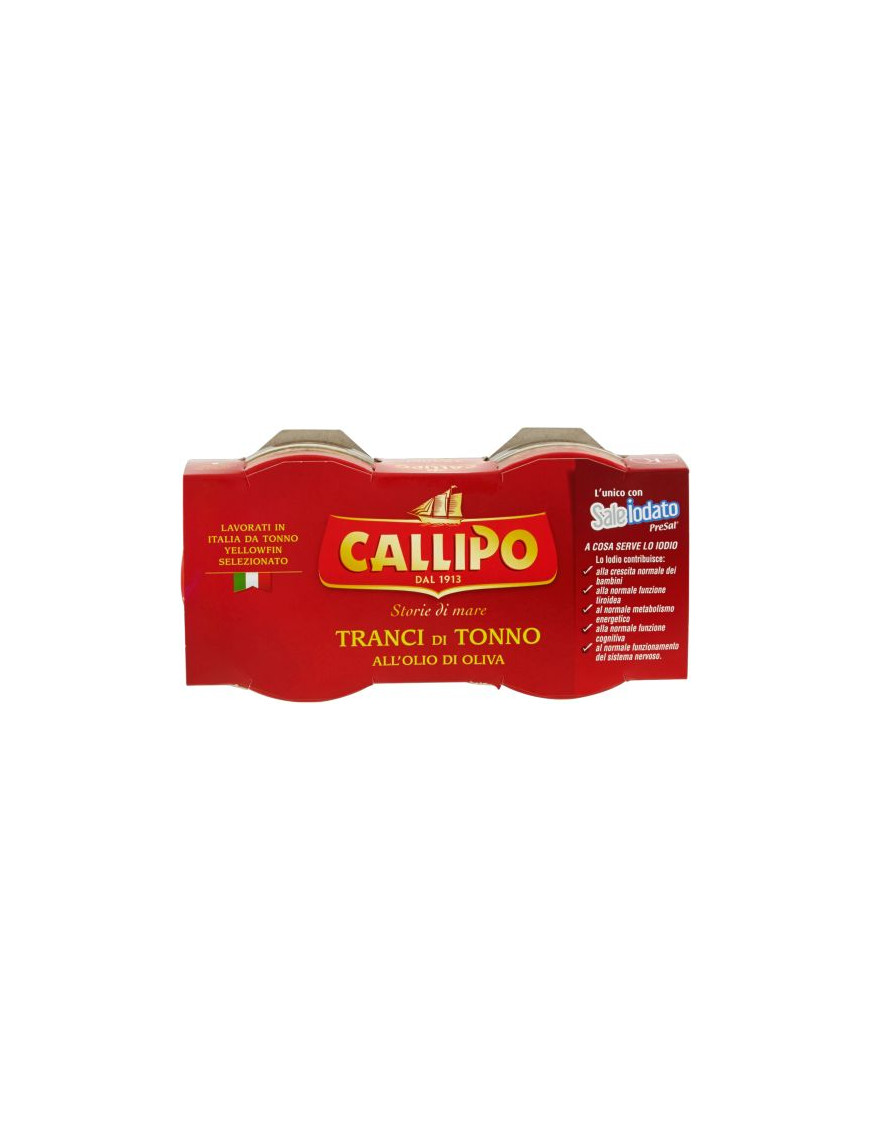 Callipo Tonno All'Olio Di Oliva gr.80X2 Vaso In Vetro