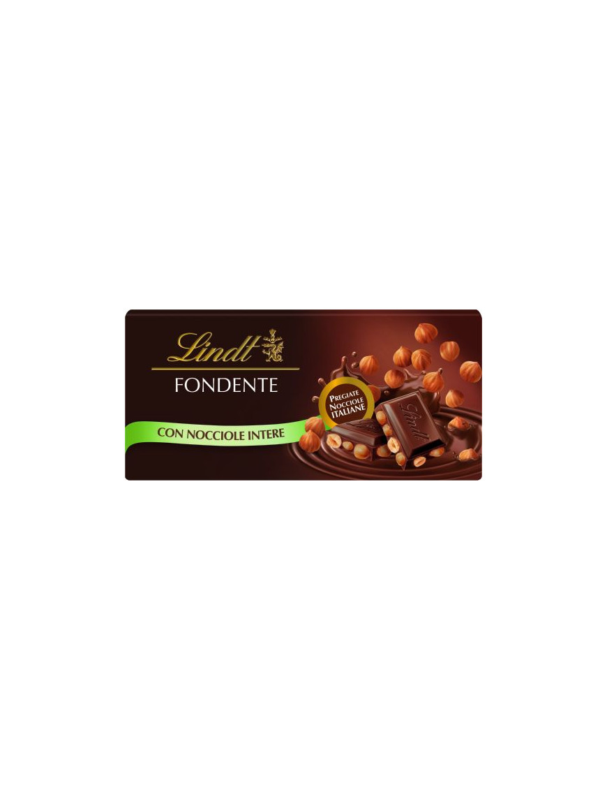 Lindt Tavoletta Di Cioccolato Fondente Con Nocciole gr.100