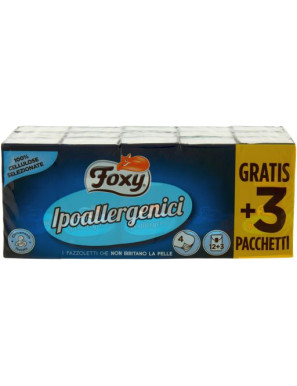 Foxy Fazzoletti Ipoallergenici X12+3 4Veli