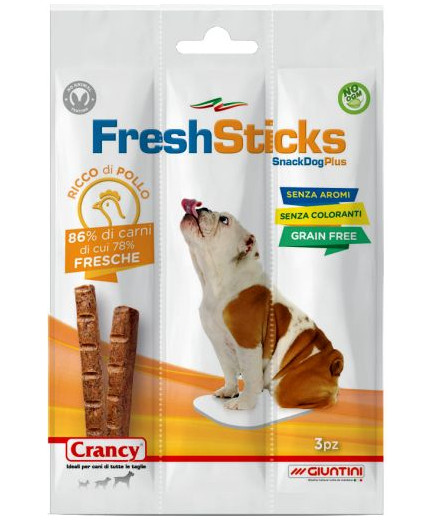 CRANCY FRESH STICKS GR30 SNACKPOLLO CANE