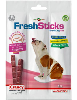 CRANCY FRESH STICKS GR30 SNACKSALMONE CANE