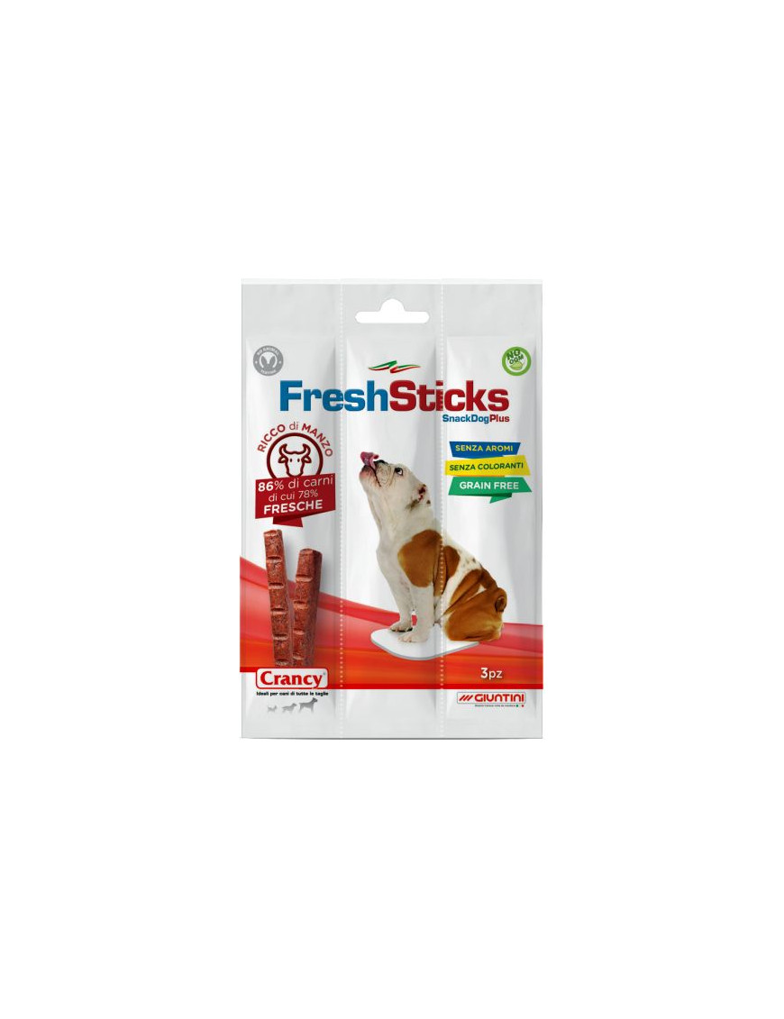 CRANCY FRESH STICKS GR30 SNACKMANZO CANE