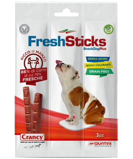 CRANCY FRESH STICKS GR30 SNACKMANZO CANE