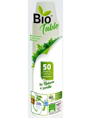 BIO  Table Bicchieri Caffe cl.8 Biocompostabili X50Pz.