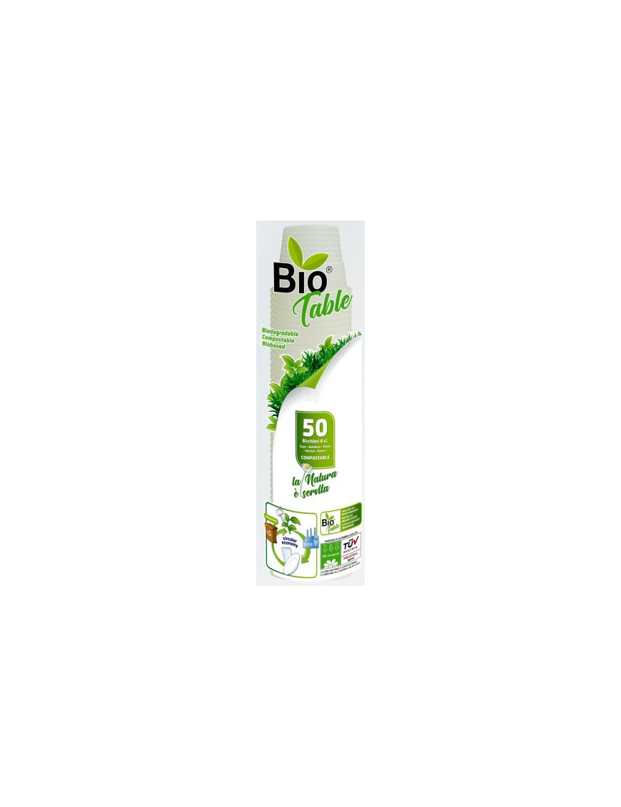 BIO  Table Bicchieri Caffe cl.8 Biocompostabili X50Pz.