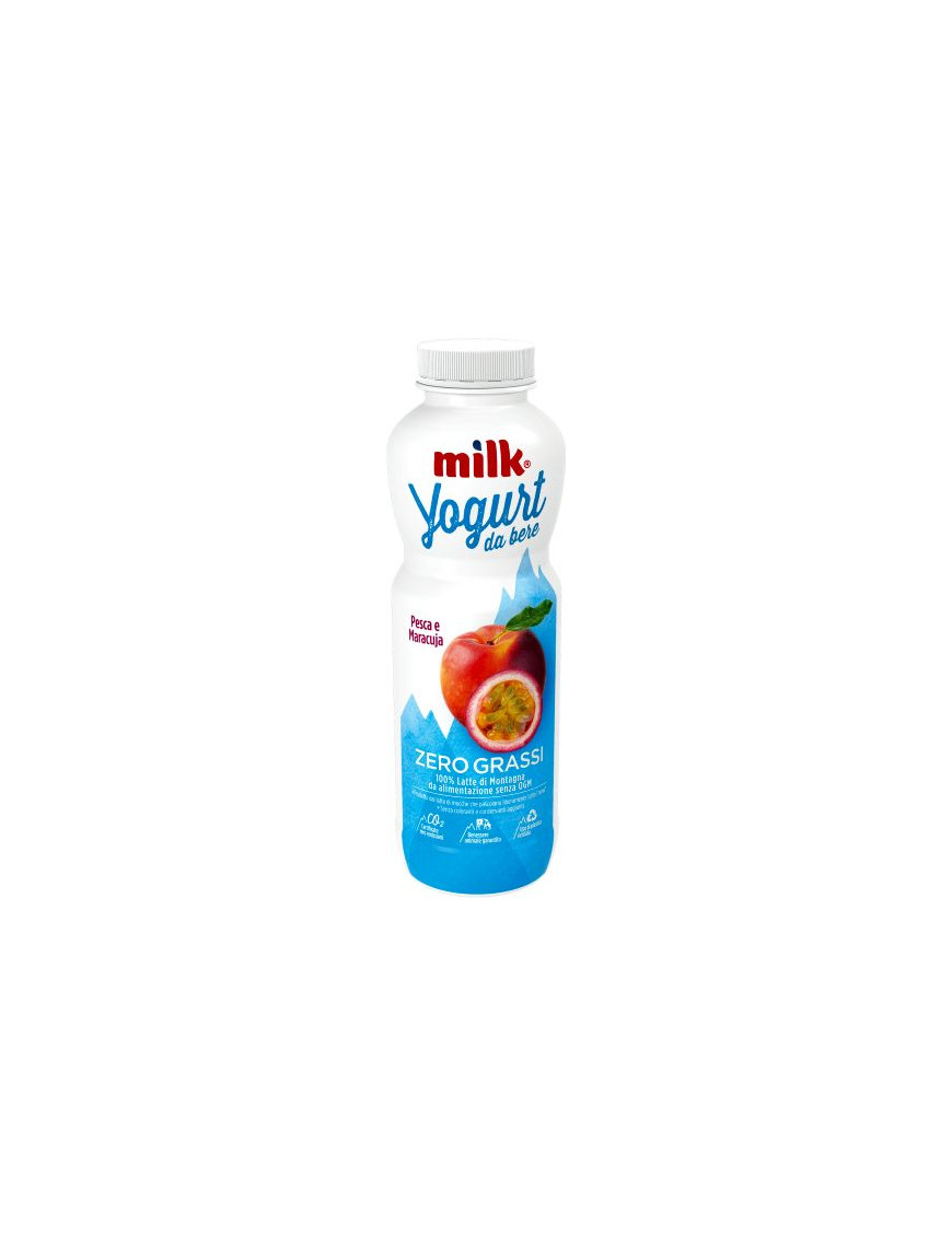 Milk Yog.Da Bere Zero Grassi gr.500 Pesca/Maracuja