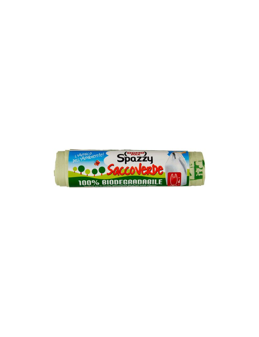 Domopak Spazzy Sacco Verde 100% biodegradabile 42X50 pz.