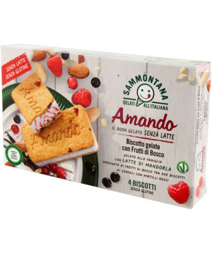 Sammontana Biscotto Amando Frutti di Bosco Senza Glutine Senza Lattosio gr.208