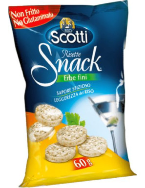 Scotti Riso Snack Erbe Fini gr.60 Bs