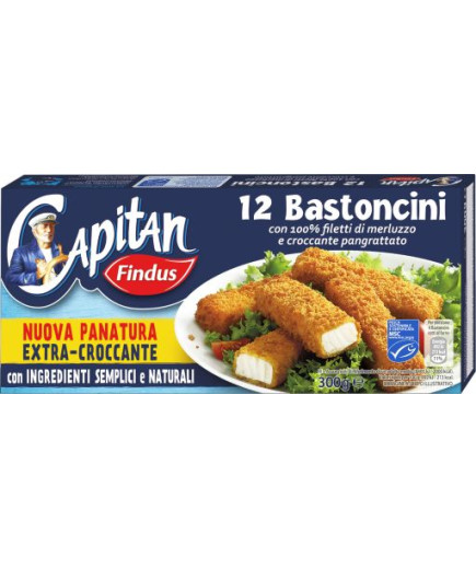 Findus Bastoncini Merluzzo X12 gr.300 - Nuova Panatura-