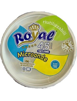 Royal Piatto Fondo Riutilizzabile X45 pz.