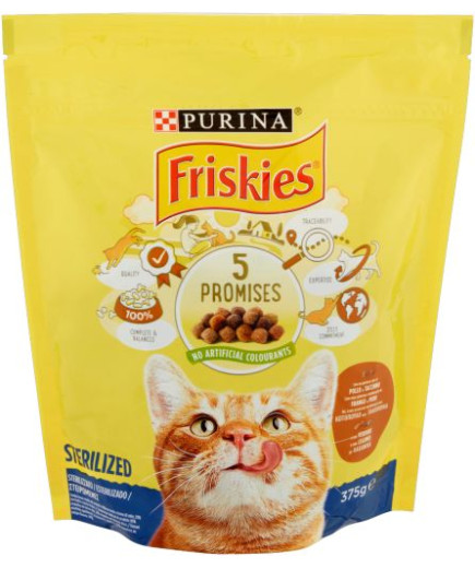 FRISKIES CROCCANTINI STERILCAT POLLO E TACCHINO GR.375