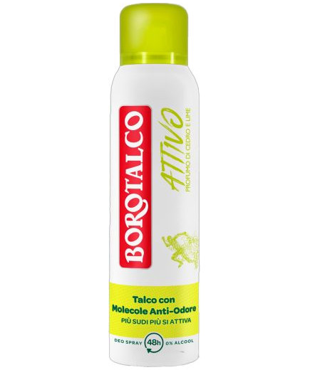 Borotalco Deo Spray Active Giallo ml.150