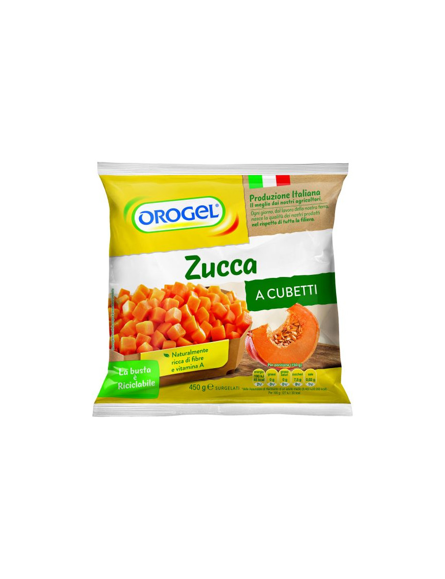 Orogel Zucca Cubetti gr.450