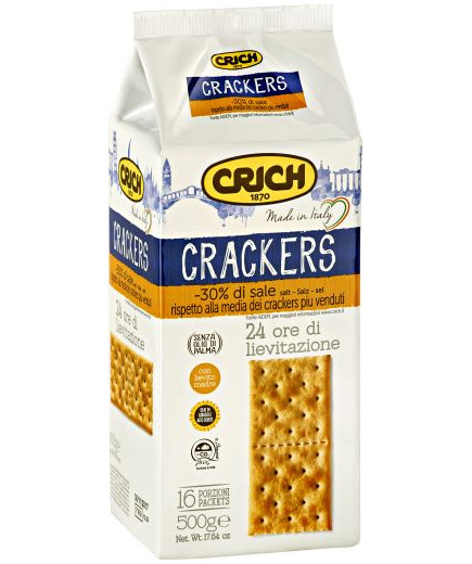 Crich Crackers Non Salati gr.500 Pacco Verticale