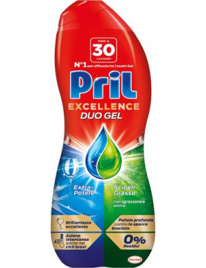 Pril Excellence Duo Gel 30 Lavaggi Limone ml.540