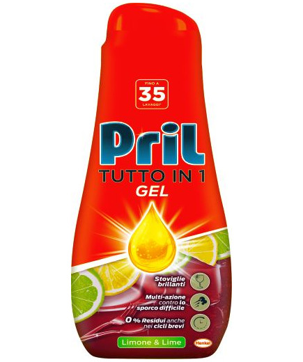 Pril Tutto In 1 Gel Limone&Lime 35 Lavaggi ml.630