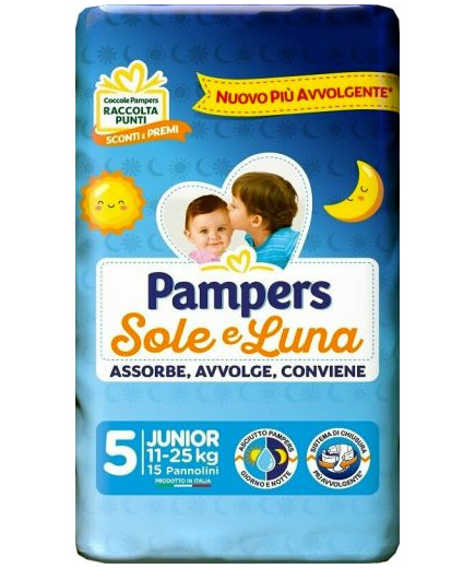 Pampers Sole E Luna Junior X15 kg.11-25