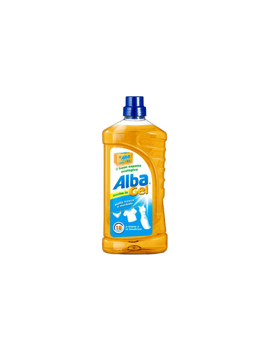 Alba Detergente Gel 18 Lav. Sapone Ecologico lt.1