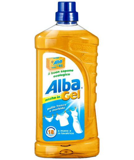 Alba Detergente Gel 18 Lav. Sapone Ecologico lt.1