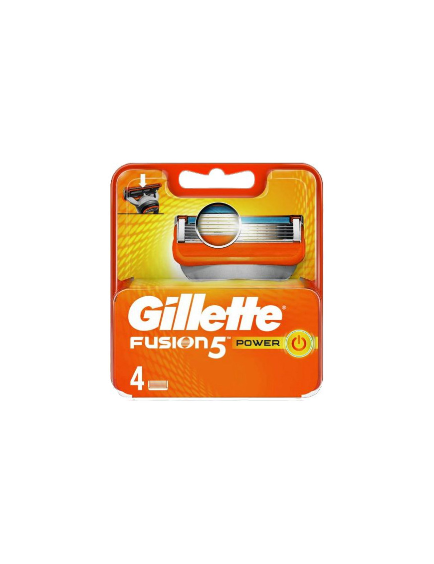 GILLETTE FUSION5 POWER RICARICA LAME X4PZ.