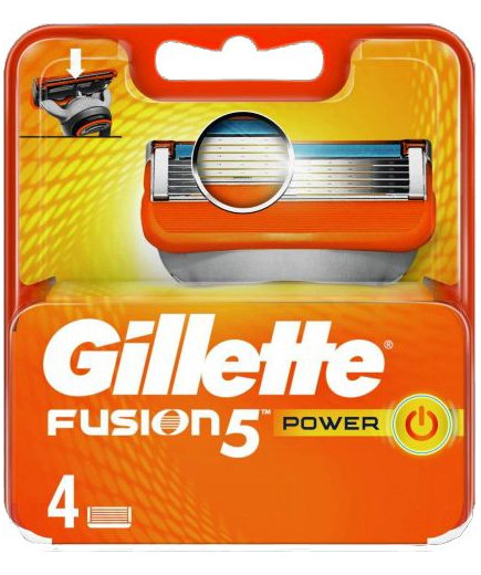 GILLETTE FUSION5 POWER RICARICA LAME X4PZ.