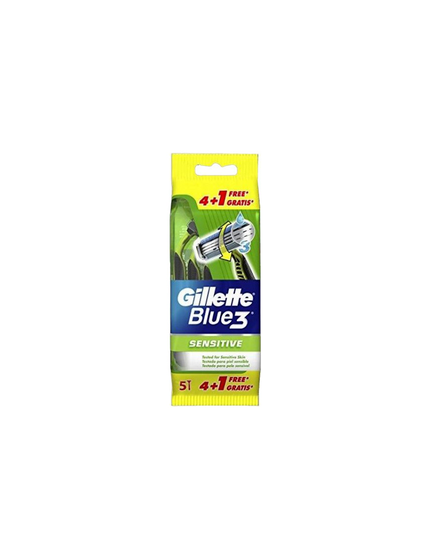 GILLETTE BLUE3 USA&GETTA SENSITIVE X4+1