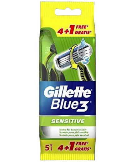 GILLETTE BLUE3 USA&GETTA SENSITIVE X4+1