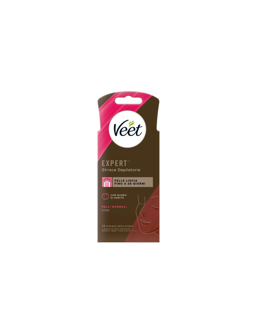 Veet Expert Strisce Viso Pellinormali pz.12