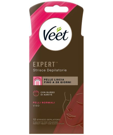 Veet Expert Strisce Viso Pellinormali pz.12