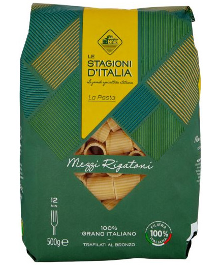 Stagioni D'Italia Trafilati Bronzo gr.500 Mezzi Rigatoni