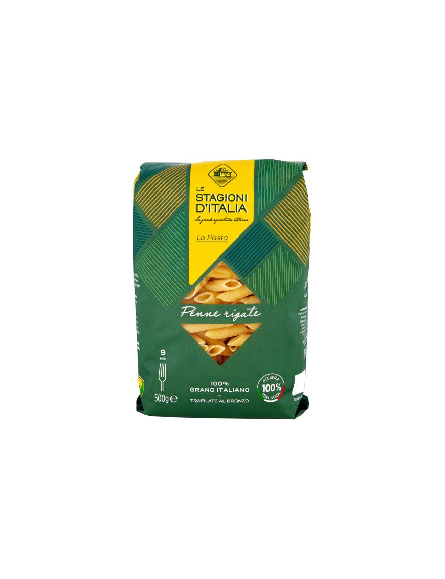 Stagioni D'Italia Penne Rigate Trafilate Al Bronzo gr.500