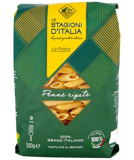 Stagioni D'Italia Penne Rigate Trafilate Al Bronzo gr.500