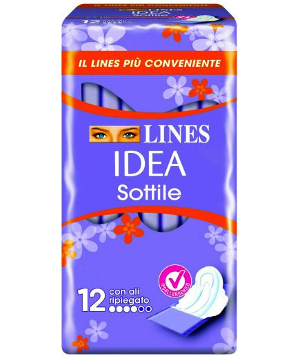 Lines Idea Sottile Ripiegato Ali X12