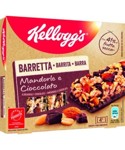 Kellogg's Barretta Mandorla E Cioccolato gr.32X4