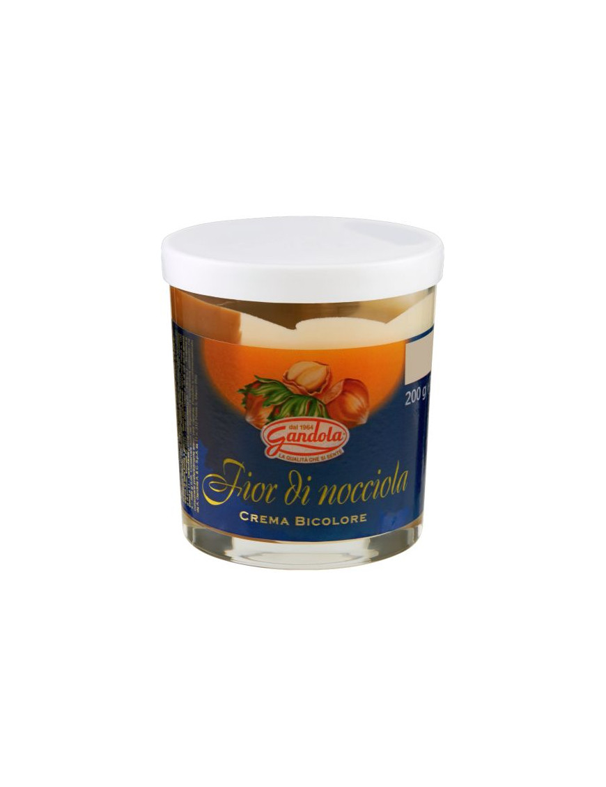 GANDOLA CREMA SPALMABILE G.200 FIOR DI NOCCIOLE BICOLORE